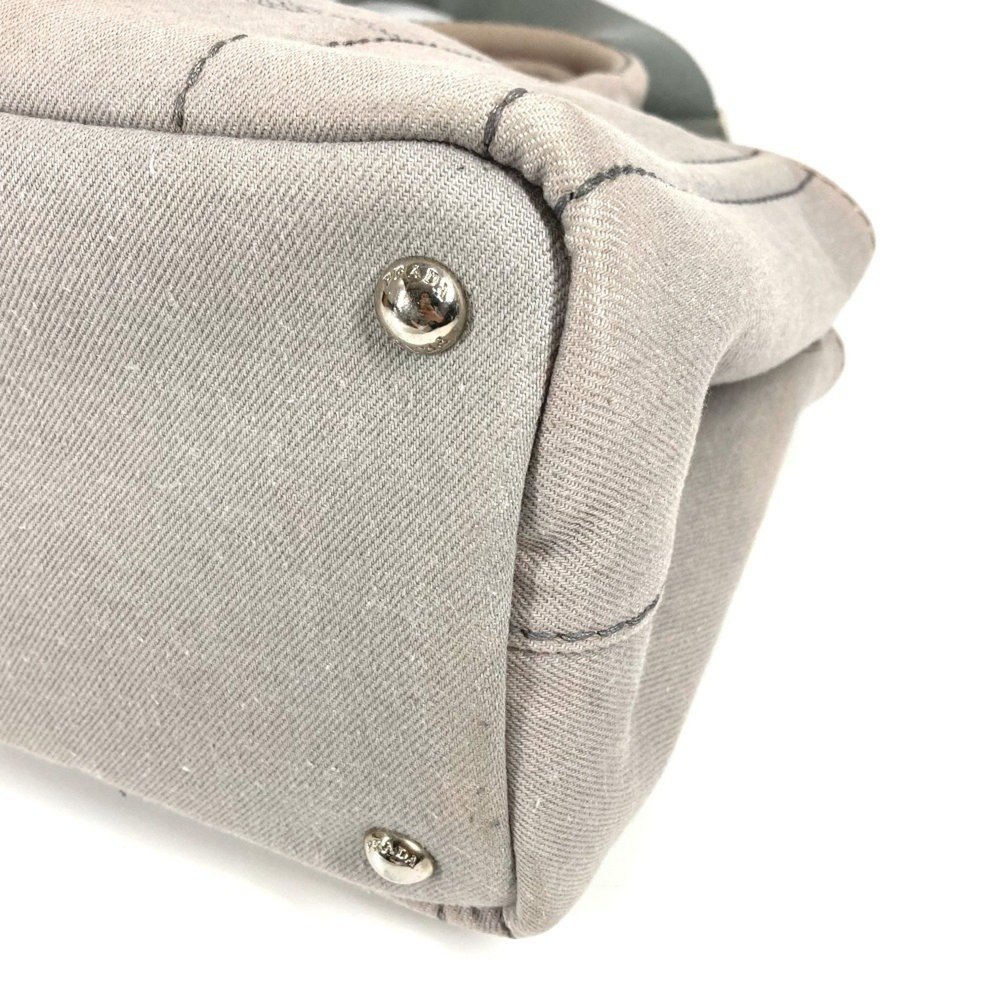 PRADA Canapa Logo 2-Way Bag, Shoulder Crossbody Tote Handbag, Canvas, Women's... - Picture 6 of 16